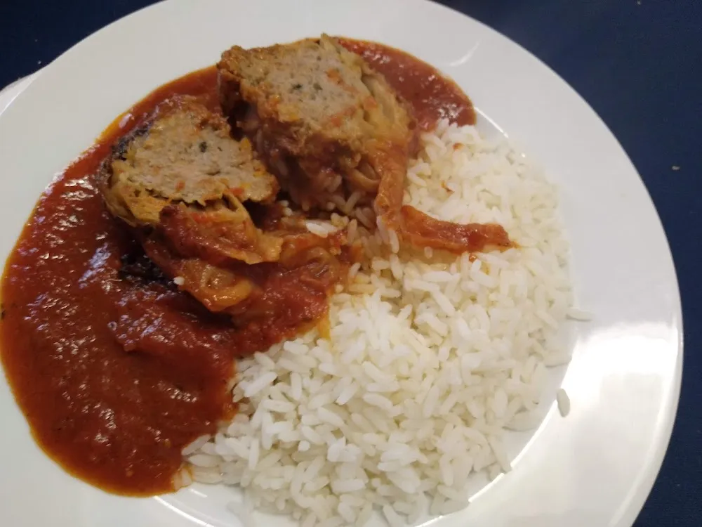 Chou Farci Sauce Tomate Et Son Riz